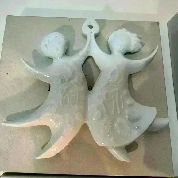 7 Piece Set Haviland Christmas Ornaments PORCELAIN  Limoges France 1971-1979 - Picture 3 of 10